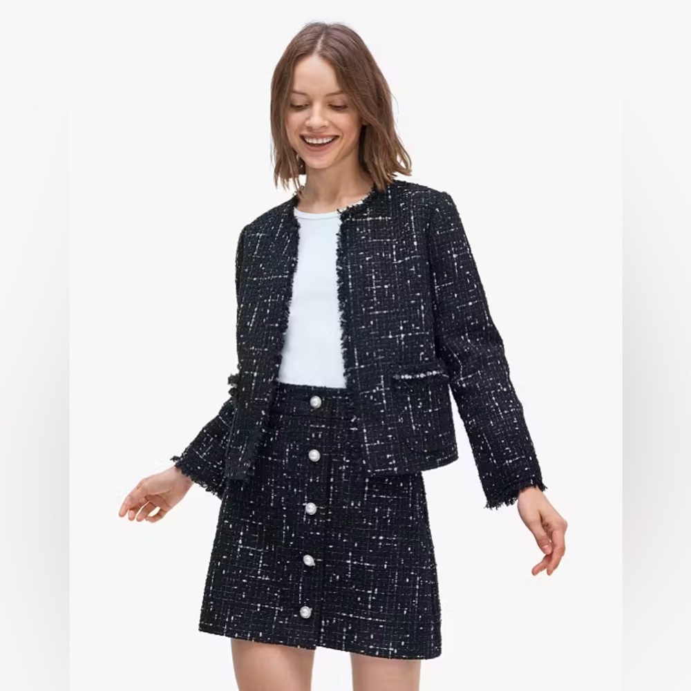 Kate Spade Embellished Tweed Set, NWOT. SIZE 4.